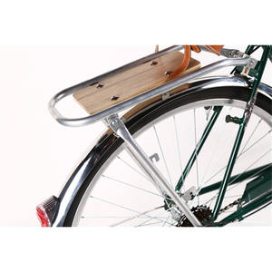 Bicicleta Vintage para Adorno, <span class=keywords><strong>Paseo</strong></span>, Mujer, Crucero, con Bolsa de Cuero Vacuno - Product Image 4