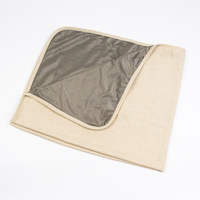 Couverture anti-ondes EMF en tissu Faraday, 100% fibres d'argent, couche de coton, protection RF pour le sommeil