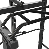 Équipement de gymnastique de forme physique en acier Équipement de gymnastique Cage de puissance Rack de squat Smith Machine avec des poids Support de puissance de demi-cage de gymnastique
