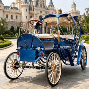 Carruaje Eléctrico para Exteriores para Bodas y Eventos Comerciales, Tamaño/Color Personalizables, Frenos Hidráulicos, Estilo Cenicienta - Product Image 1