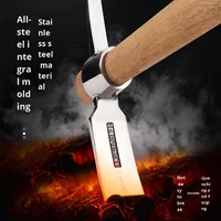 EXPLOIT Hachette à double tête en acier forgé de qualité industrielle 200 mm, outil multifonctionnel pour jardin et camping, pour décompactage du sol et désherbage 1