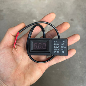 Vanne solénoïde Shenfengyuan 220V AC 5.5VA à cycle de service continu, pièce de compresseur d'air électrique avec affichage numérique - Product Image 4