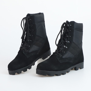 Bottes de combat tactiques imperméables et respirantes en PU et caoutchouc, chaussures à lacets, vente - Product Image 5