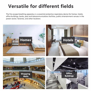Masker Pelarian Kebakaran Berkualitas Tinggi, Penutup Asap Darurat untuk Pemadam Kebakaran, Respirator Penyelamat untuk Perlindungan - Product Image 6