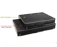 Offre Spéciale épaissi barbecue grill camping en plein air cuisson portable mini barbecue grills four domestique charbon de bois BBQ four pliant