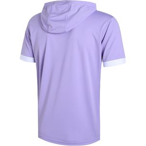 เสื้อฮู้ดแขนสั้นน้ำหนักเบาสำหรับผู้ชาย สีพื้น ผ้าแห้งเร็ว เหมาะสำหรับออกกำลังกาย เล่นกีฬา - Product Image 2