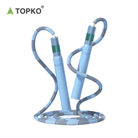 TOPKO Corde à sauter segmentée réglable colorée personnalisée perlée corde à sauter légère PP avec perles souples pour les enfants