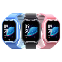 Reloj Inteligente para Niños CT24 Ultra Pequeño 4G RTOS GPS con Localización de Seguridad, Monitoreo de Frecuencia Cardíaca, en Negro, Rosa y Azul