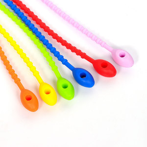 Silicone Tape Winder Round Portable DIY Jewelry Accessory Keychain Bag Pendant Lanyard <b>Cable</b> <b>Management</b> Tool - Product Image 2