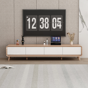 <span class=keywords><strong>Meuble</strong></span> <span class=keywords><strong>TV</strong></span> sur pied en bois massif de luxe, anti-poussière, moderne, avec rangement, console gain de place, meubles de salon, téléviseurs - Product Image 3