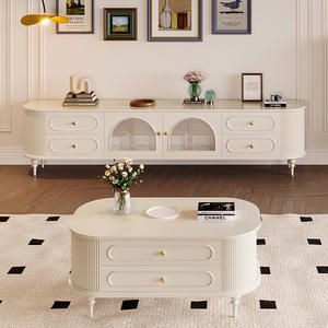 Meubles en bois pour la maison de style américain minimaliste Télévision moderne en gros Console multimédia de luxe en bois Meuble d'intérieur Support de télévision - Product Image 1