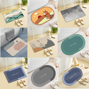 Custom sizeBathroom שטיחים מים סופג אמבטיה שטיחים Diatom בוץ רצפת גומי אמבטיה אמבטיה מחצלת, דיאטומיט אמבטיה מחצלות - Product Image 3