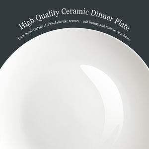 AOOSY Premium Bone china Elementi bianchi semplici Piatti per Royal Round Piatti per matrimonio - Product Image 3