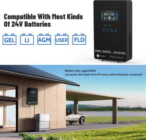 Inverter Solare Ibrido Sumry 4KW 110V 120V con Caricatore MPPT 24V 140A, Inverter Domestico a Onda Pura con Display LCD da 6,25 Pollici - Product Image 6