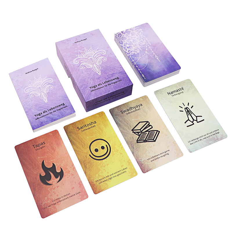 Card Card Wholesale Inspiration Printing Custom Affirmation Cards Positive Tarot Deck Oracle Cards With Guidebook