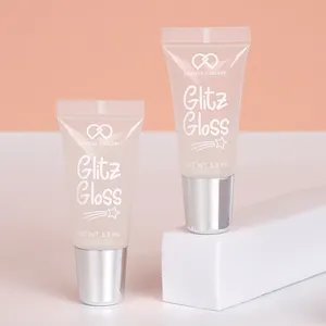 Screen Printing Custom 10ml Plastic Lip Gloss Squeeze Tube Empty Lipgloss Containers Tube Packaging
