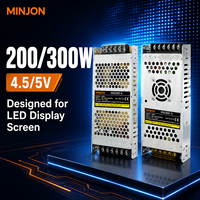 Alimentation LED AC-DC Minjon 5V 40A 200W à sortie unique pour modules d'affichage LED industriels et automatisation