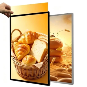Marco Ultra Delgado Iluminado para Carteles, Pantalla de Menú, Caja de Luz LED de Vidrio Templado para Montaje en Pared, Soporte para Letreros de Tienda - Product Image 1