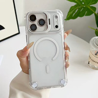 Coque de téléphone transparente de luxe 2026, résistante aux rayures, durable, avec support d'objectif, pour iPhone 17 Series