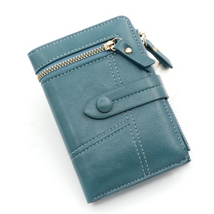 กระเป๋าสตางค์หนัง PU พรีเมียม Boshiho พร้อมช่องใส่บัตรแบบกดปุ่ม ช่องใส่เหรียญ ช่องใส่เงิน ช่องใส่บัตรเครดิต กระเป๋าสตางค์ใบสั้นสำหรับผู้หญิง มีช่องใส่บัตรหลายช่อง - Product Image 5