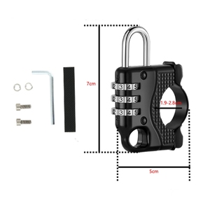 YH3271 vélo électrique moto mise à niveau trois mot de passe casque serrure voiture électrique antivol étanche <span class=keywords><strong>crochet</strong></span> fixe - Product Image 4