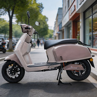 Moped électrique rétro chinois CKD SKD 12 pouces 2 places 1100W/1300W vitesse 65km/h à vendre
