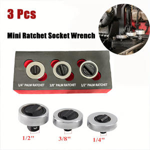 Mini 3-Piece Reversible <b>Ratchet</b> Socket Wrench Set Auto Repair <b>Tool</b> with EVA Storage Box - Product Image 3