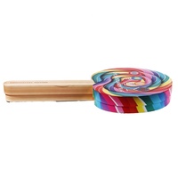 Vente en gros, offre spéciale, boîte cadeau de luxe personnalisée en forme de sucette, emballage cadeau, boîte à fleurs pressées en papier cuivré