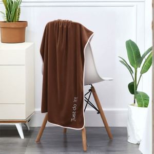 Ensemble de serviettes de bain en polaire corail à séchage rapide pour la maison et la salle de bain, doux, pour adultes, avec logo personnalisé, couleur unie, vente en gros - Product Image 3