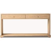 Console d'entrée en chêne massif de style américain, design français, meuble de rangement durable pour salon, table décorative pour couloir
