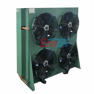 4 fan motors aluminum fin condenser Industrial Air Cooled Condenser Price for cold room