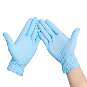 Sentetik nitril tek kullanımlık eldivenler 100 adet, bireysel ambalaj 4.5 Gram eldiven Handschuh Nitrile Examin nitril eldiven tozu Fr