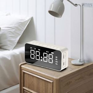 Stylish Modern RGB LED Night Light Alarm <b>Clock</b> Loud Sound Calendar Digital Electronic <b>Desk</b> <b>Clock</b> for Bedrooms Home Decoration - Product Image 2