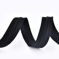 Logo personnalisé pris en charge 4 #   Fermeture éclair en nylon pour robes de mariée et textiles de maison, 10 cm, tissage uni, extrémité ouverte