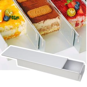 Teglia per Tiramisù Rettangolare in Lega di Alluminio con Coperchio, Stampo Rettangolare per Torte, Tortiera per Tiramisù - Product Image 1