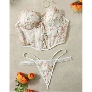 Set di Lingerie da donna Sexy in metallo con catena e circonferenza delle gambe divertente reggiseno e slip - Product Image 2