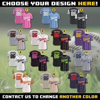 Maßgeschneidertes Baseball-Trikot Personalisierter Teamname und -nummer mit Stickerei und 3D-Druckoptionen für Herren-Profi-Sportuniform