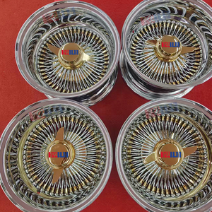 ล้อลวดขนาด 13 นิ้ว สีทองสามชั้น สำหรับรถโลว์ไรเดอร์ แบบ 2/3 บาร์ ถอดออกได้ - Product Image 5