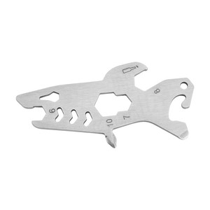 Shark Style Multi-functional Tool Card Stainless Steel Wrench Bottle Opener Screwdriver Outdoor Repair Tool - Product Image 1