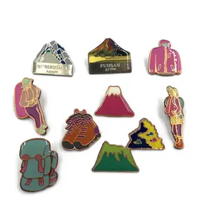 Alta Qualidade Dos Desenhos Animados De Metal Pins Badge Faça O Seu Logotipo Nome Emblema Pin Bag roupas esmalte macio Pin Badge