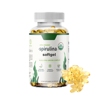 Spiruline softgel Complément alimentaire 500mg Vitamine naturelle Sélénium Chlorella spiruline softgels