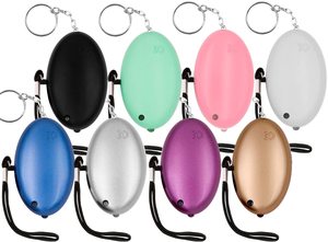 Báo động ánh sáng đèn flash với ánh sáng LED 140dB âm thanh báo động Keychain tự vệ an toàn cá nhân báo động Keychain - Product Image 2