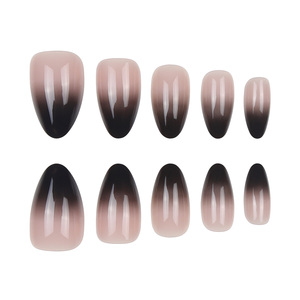<span class=keywords><strong>Diseño</strong></span> <span class=keywords><strong>de</strong></span> <span class=keywords><strong>uñas</strong></span> <span class=keywords><strong>francesas</strong></span> degradadas <span class=keywords><strong>negras</strong></span> <span class=keywords><strong>de</strong></span> lujo, 24 Uds., ABS y ataúd Artificial, <span class=keywords><strong>uñas</strong></span> acrílicas cuadradas, <span class=keywords><strong>uñas</strong></span> postizas <span class=keywords><strong>de</strong></span> prensa, embalaje <span class=keywords><strong>de</strong></span> lujo - Product Image 2