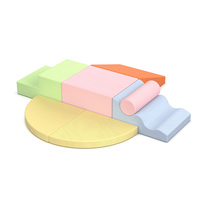 Structure d'escalade en mousse souple pour enfants, colorée, réglable, pour l'entraînement à l'équilibre des tout-petits, mobilier de jeu intérieur