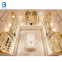 Conception d'intérieur de boutique de parfums sur mesure, kiosque, présentoir de parfums, comptoir d'exposition en îlot pour centre commercial, présentoir en verre trempé