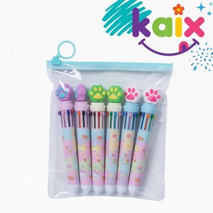 KAIX – Nouveaux Ensembles de Stylos Gel de Luxe à Personnages de Dessins Animés, Stylos à Pression à Pointe Aiguille de 0,5 mm, Lot de Stylos Neutres pour Magasin de Papeterie - Product Image 1
