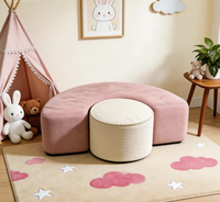 Sofá Reclinable Plegable en Forma de Arco de Alta Densidad para Interiores, Múltiples Combinaciones
