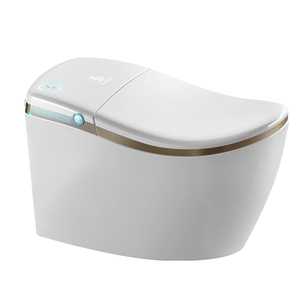 Modern Intelligent Bidet Smart <b>Toilet</b> One Piece Advanced Bigger <b>Seat</b> Heating S-Trap Drainage Pattern Ceramic ABS Automatic Cover - Product Image 1