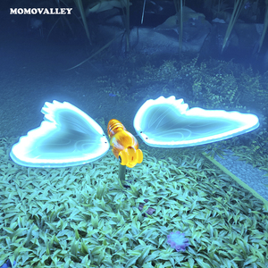 Momovalley ไฟ LED แบบไดนามิกปีกตกแต่งบ้านภูมิทัศน์งานแต่งงานคริสต์มาสฮาโลวีน<span class=keywords><strong>ผีเสื้อ</strong></span>ประกอบฉาก IP65วัสดุเอบีเอส - Product Image 3