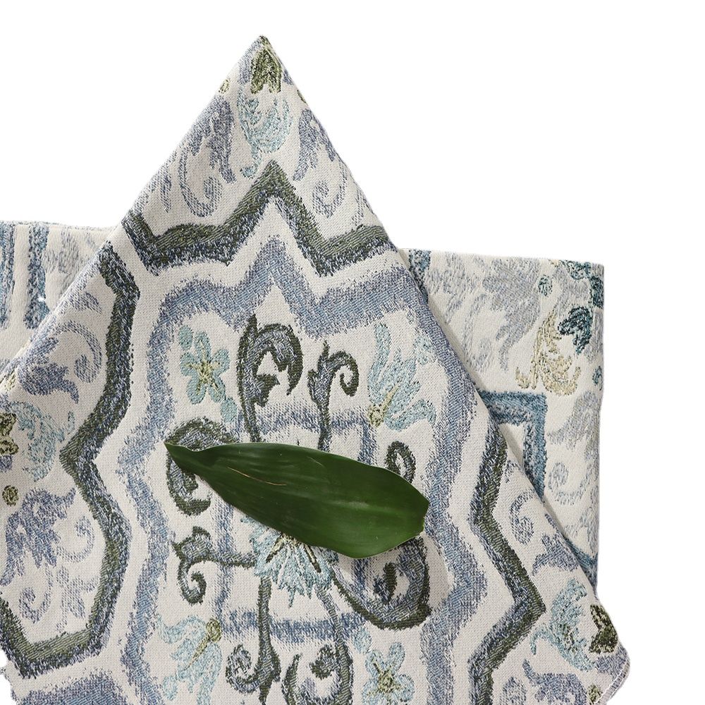 Decorative China shaoxing market good quality 100%polyester jacquard sofa fabric